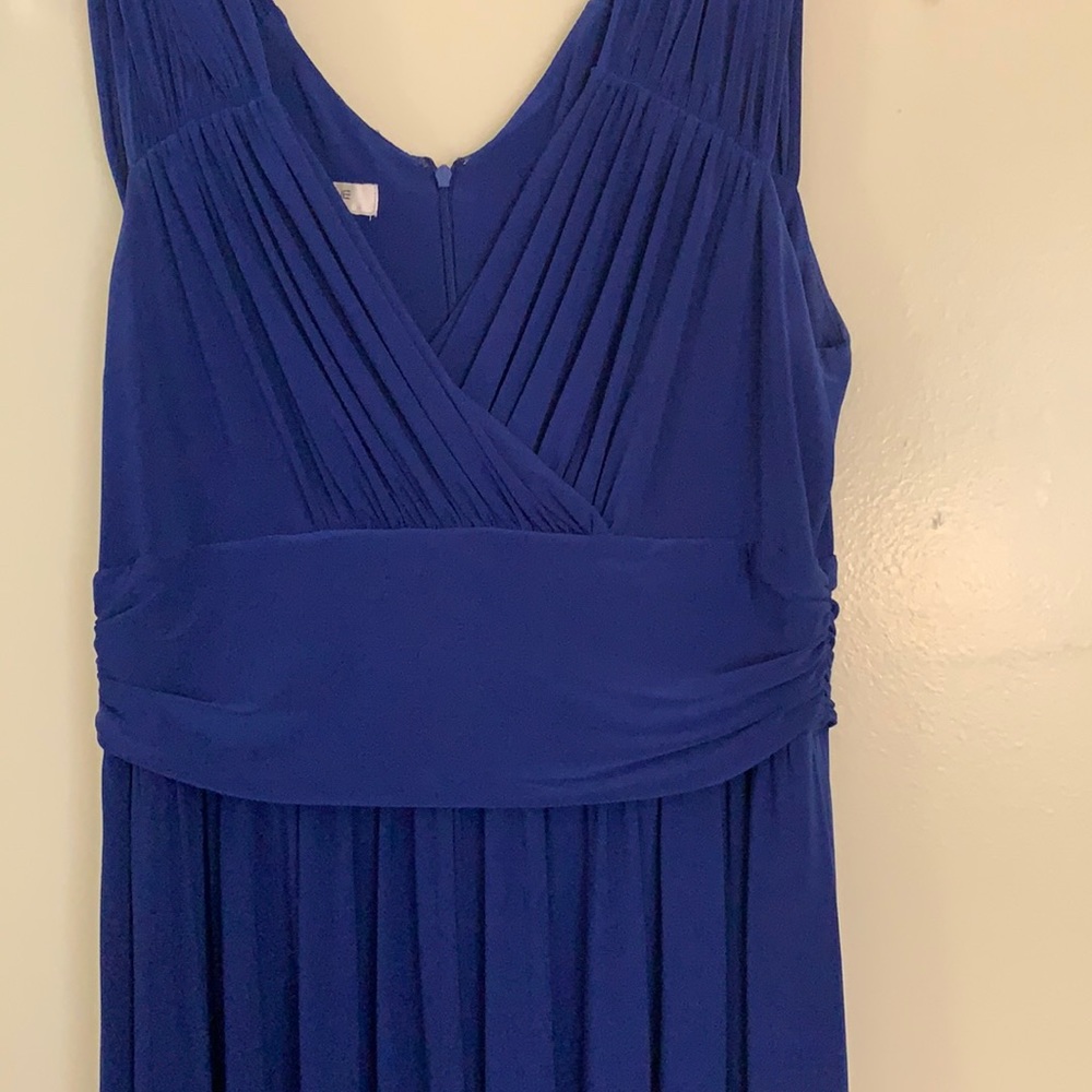 Gently used deep blue Evan-Picone dress size 14 - Picture 2 of 4